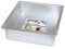 PME - Moule à Gâteau Carré en Aluminium Anodisé, 254 x 254 mm x 75 mm de Profondeur, Argent