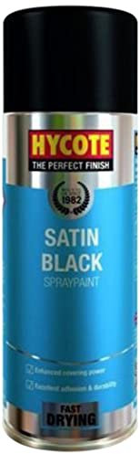 SUPPLY4ALL 3 xHYCOTE XUK0271 Aerosol Spray Paint 400ml Satin Black Metal Wood Plastic Glass