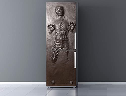 Oedim Han Solo Kühlschrank-Vinyl in Carbonit, 185 x 60 cm, widerstandsfähiger Sticker, günstige und elegante Kühlschrankaufkleber