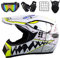 MRDEAR Casque Motocross Femme Noir et Rose Adulte Enfant Casque VTT Integral Set Casque Moto Cross Velo Quad Enduro ATV Scooter avec Gants/ Lunettes/ Masque/ Filet à Elastique, Certifié Dot,L