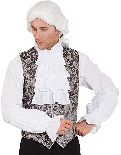 WOOOOZY Jabot aus Batist, weiß