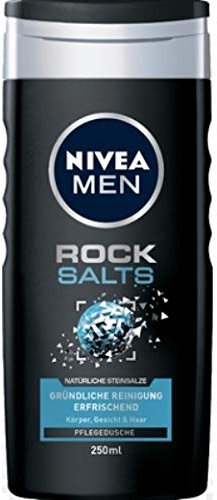 3er Pack - Nivea Duschgel Men – Rock Salts - 250ml