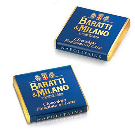 CIOCCOLATINI FINISSIMI BARATTI & MILANO NAPOLITAINS CIOCCOLATO AL LATTE 500 GR