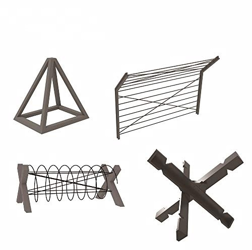KILOKITS 1/35 Militare Anti-Serbatoio Ostacoli Set Modello Plastica Kit Incisione Filo Spinato Difesa per la Seconda Guerra Mondiale Diorama Scenery Building