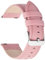 Fullmosa Uhrenarmband, Cross Serie Echtes Lederarmband Ersatzband Smart Watch Armband mit Edelstahl Metall Schließe 18mm Dunkelrosa + Silberne Schnalle