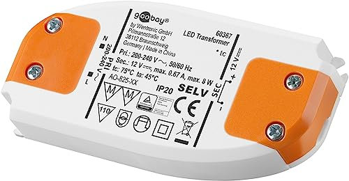 LED Slim-Transformator 12V DC 0,5-8W, IP20, Trafo