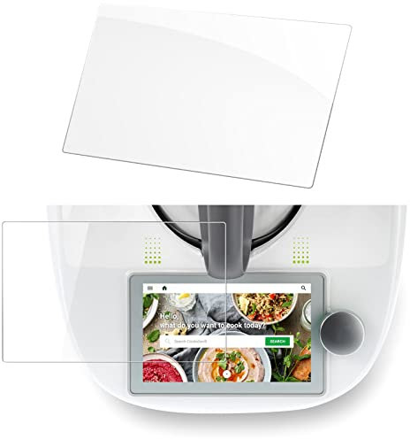 Siegvoll Protector Pantalla de Cristal para Vorwerk Thermomix TM6, Película de Vidrio Templado 9H, Resistente a los Arañazos, Duradero, Ultra Transparente, Accesorios TM6