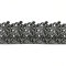 Coximus essbare Tortenspitze als filigrane Deko | 38 x 8 cm fertige Zucker-Spitze | Blüten und Blätter schwarz | fertiges Icing zum Gebrauch | Sweet Lace