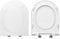 HYDRO HOME Toilet cover SLIM SOFT CLOSE AND QUICK RELEASE Compatible with O. Novo Villeroy & Boch, Thermosetting Plastic Adjustable Hinges from the bottom, White Color MADE IN ITALY