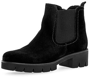 Gabor Damen Chelsea Boots, Frauen Stiefeletten,Wechselfußbett,Best Fitting,Schlupfstiefel,Winterstiefeletten,Winterschuhe,schwarz,37.5 EU / 4.5 UK