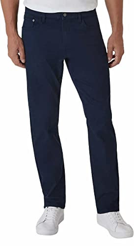 IZOD Mens Mid-Weight Comfort Stretch Knit Denim 5 Pocket Pant (as1, Waist_Inseam, Numeric_32, Numeric_29, Blue)
