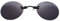 ZIRYXQ Clip-On-Nasenbrille, rund, randlos, Matrix, Morpheus, Mini-Sonnenbrille, Vintage, UV400, rahmenlose Brille, Schwarz