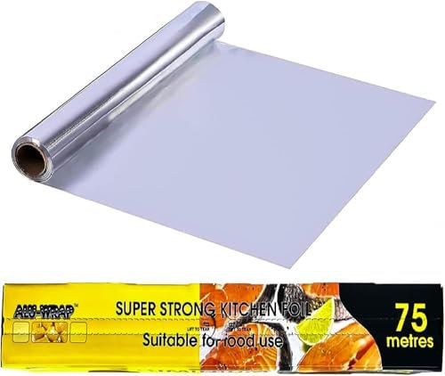 Kitchen Aluminium Foil 300mm x 66m Food Wrap Tin Foil Roll for Keep Food Fresh Long Time
