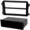 AERZETIX - C22349 - Cadre/façade/Adaptateur 2 ISO pour autoradio de Voiture - en Plastique - Compatible avec VW Golf V 2003+, Passat 2005+, Touran 2003+, Seat, Skoda