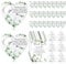 Uiifan 25 Sets Wedding Thank You Gifts Heart Shaped Bottle Opener Fridge Magnet Thank You Blessing Tag Card and Organza Bag Birthday Bridal Party Favor for Wedding Souvenirs