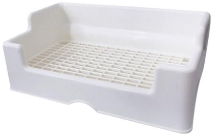 Sharplace Bac à litière pour Lapin, bac à litière pour Petits Animaux, bac à lit rectangulaire avec déflecteur Haut, bac à Pipi de Toilette pour Animaux de