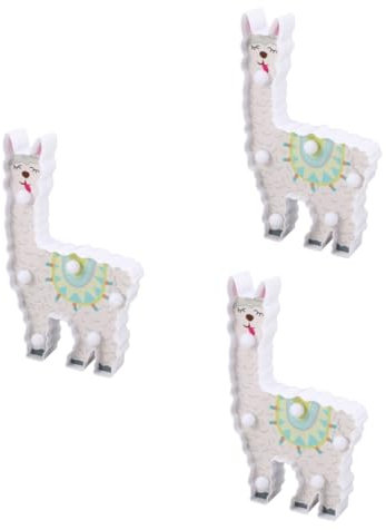 OSALADI 3st Tischlampe Lama-nachtlicht Lama Licht Led Neonlichter Weiß