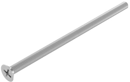 SECCARO Senkschraube M5 x 100 mm, Edelstahl V2A VA A2, DIN 965, Kreuzschlitz/PZ, Vollgewinde, 20 Stück