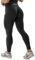 JOYSPELS Gym Sport Leggings Damen Scrunch Butt, High Waist Blickdicht Sporthose Lang Yogahose Po Push Up Seamless Shape Tights Schwarz L
