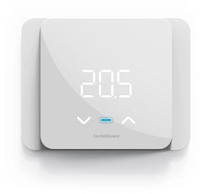 C820Rq Termostato Ambiente De Pared De Doble Fuente Con Base Rectangular Cuadrada Fantini Cosmi, Temporizador Calefaccion