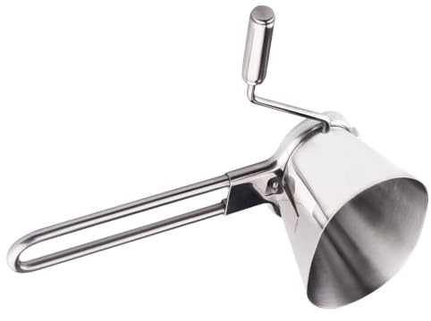 PRETYZOOM Broyeur Manuel De Persil En Acier Inoxydable Avec Lames Rotatives Pour Hacher Ail Gingembre Poivre Et Légumes Outil De Cuisine Polyvalent 8X6.5X2.2 Pouces