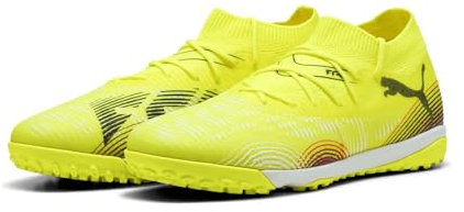 PUMA Unisex Future 8 Match TT Soccer Shoe, Yellow Alert Black-Sun Struck, 6 UK