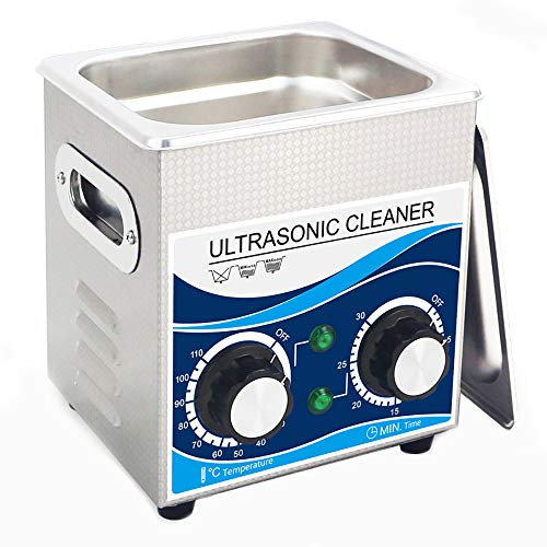 Pulitore ad ultrasuoni Professionale da 2L/3,2L, pulitore ad ultrasuoni per Gioielli da Bagno con riscaldatore Timer Digitale, per Occhiali/Gioielli/Orologi/Protesi/Diamanti ECC. Uso Domestico Perso