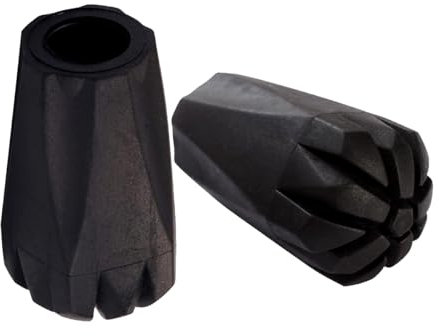 Wanderstockkappe Anti-Rutsch-Wanderstockspitze, Nordic Walking Stöcke Gummipuffer Ende Trekking Wanderstockschutz Trekkingstöcke Gummipuffer - Elliptisch