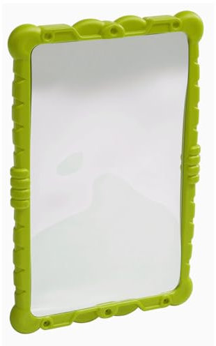 GigiToys® Kinderspiegel | 585x385x40 mm | Spiegelkurve auf einem privaten Spielplatz | Vorspannung | kreatives Spiel | Spiegel für den Garten, Baumhaus