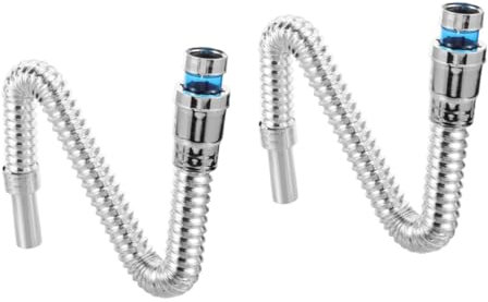 jojofuny 2 Pièces Bonde De Lavabo Tuyaux Eau Tuyau D'évacuation Flexible Tuyau De Rallonge D'évier Tubes De Vidange De Cuisine Kit De Vidange D'évier Drain D'évier Fil D'acier