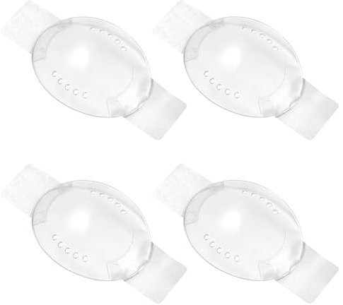 Thinp 4 Pcs Eye Shield After Cataract Surgery,Eye Shield Clear Eye Patch Plastic Eye Shield with Small Hole Eye Shields After Lasik with 1 Roll Tape Breathable Eye Shields for After Surgery