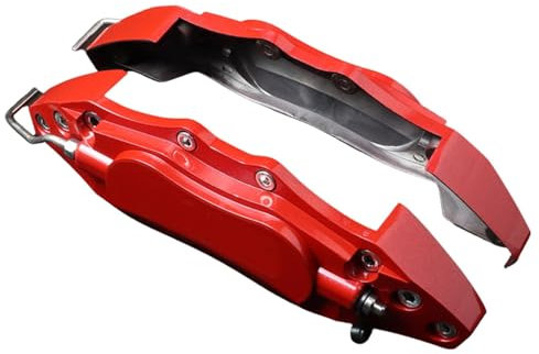 Copri pinza freno, Copri pinza freno, Protezione copri pinza freno in lega da 2 pezzi - Copri pinza universale per auto per protezione e modifica automatica