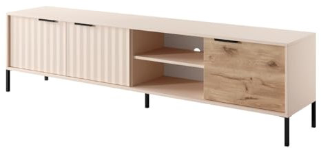 Emporius Beige TV-Lowboard 200 cm Varo - Dreitürige TV-Schrank - Möbel vom Hersteller