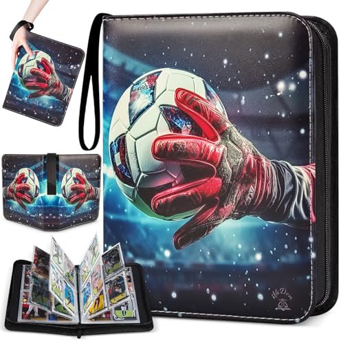 Sammelkarten Album,Sammelalbum Fußball Karten,Fussball Karten Sammelalbum,Karten Sammelalbu,Fußball Sammelalbu Album,Sammelalbu Karten,50 Seiten 400 Karten,Kompatibel mit Allen Arten von Karten (a)