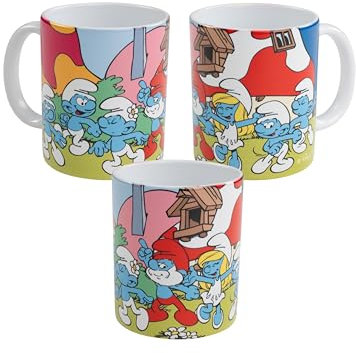 Die Schlümpfe Tasse - Schlumpfhausen Kaffeetasse Becher Kaffeebecher aus Keramik 320 ml
