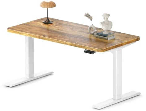 MAIDeSITe S2 Pro Höhenverstellbarer Schreibtisch 140 x 70 cm, 2 Motoren | Schreibtisch Höhenverstellbar, 25 mm Einteilige Tischplatte, Traglast 160 kg, 4 Memory-Steuerung, Sitz-Steh-Erinnerung, USB-C