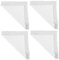 SHINEOFI 4Feuilles Mouchoirs Coton DIY Lot de Carrés à Motif Graffiti Tissus Artisanaux Souples Durables pour Peinture Tie Dye Pratiques à Transporter