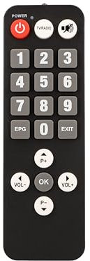 Zehnder Original SENIOREN Fernbedienung für HX 2300 VFD HDTV Sat Receiver - extra mit großen Tasten für Ihren HD Satelliten Receiver, Remote Control, HX2300 VFD, HX-2300 VFD, Senior Fernbedienung