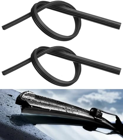 Xibao 2PCS Autowischer,Scheibenwischerblätter,Scheibenwischer Gummi,Ersatzgummi Wischergummi Zuschneidbare,Universell Ersatzwischergummi,Geeignet für Autos,Vans,Lastwagen,usw (2PCS)