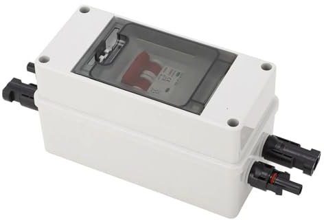 Coffret Electrique Etanche,Tableau Electrique Mini disjoncteur solaire avec boîtier de distribution étanche, interrupteur-sectionneur PV DC500 V(20A)