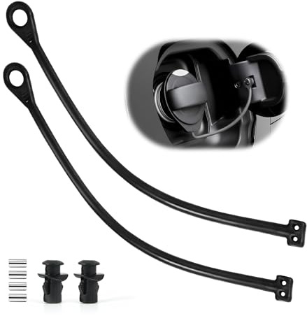 Nilioyul 2er Set Tankdeckelleitung Tankdeckel Halteband, Auto Kraftstofftankdecke Linie Gummi Linie mit Druckknöpfen Metallstiften Tether Ersatzteile, für die meisten Fahrzeugmodelle und Audi