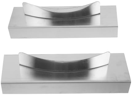 Healvian Supporto Ignifugo in Acciaio Inox 2 Pezzi per Fornelli Professionali, Protezione Antigraffio Resistente al Calore per Cucina Commerciale e Domestica, Griglia per Stufa Barriera