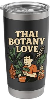 Thai Botany Love Houseplant Gardener Art Stainless Steel Insulated Tumbler