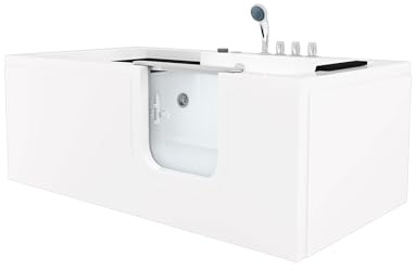 Seniorenwanne mit Tür S15WP-TH-R 85x160cm Thermostat-Armatur
