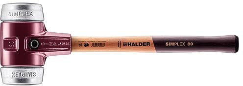 Simplex Schonhammer, Weichmetall; mit Tempergussgehäuse und hochwertigem Holzstiel | D=80 mm | 3009.080