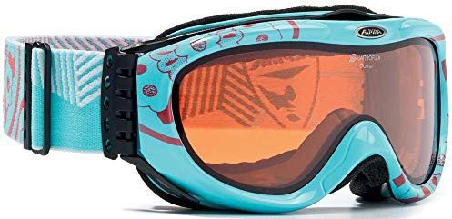 ALPINA Comp Damenskibrille (Farbe: 083 hellblau/Flamingo, Scheibe: QUATTROFLEX)