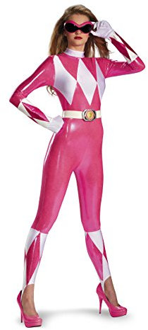 Disguise Costume da Ranger rosa impertinente, rosa/bianco, Small/4-6 US