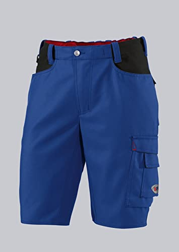 BP Workwear 1792-555-13 Shorts - Elastischer Rückenteil - Ergonomischer Schnitt - 65% Polyester, 35% Baumwolle - Normale Passform - Größe: 54n - Farbe: königsblau/schwarz