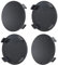 Complect de 4 x75mm Centres de Roue Caches Moyeu Jante Capuchons Enjoliveurs