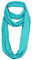 TigerTie Loop Schal in türkis einfarbig Uni - Gr. 180 x 40 cm - Rundschal